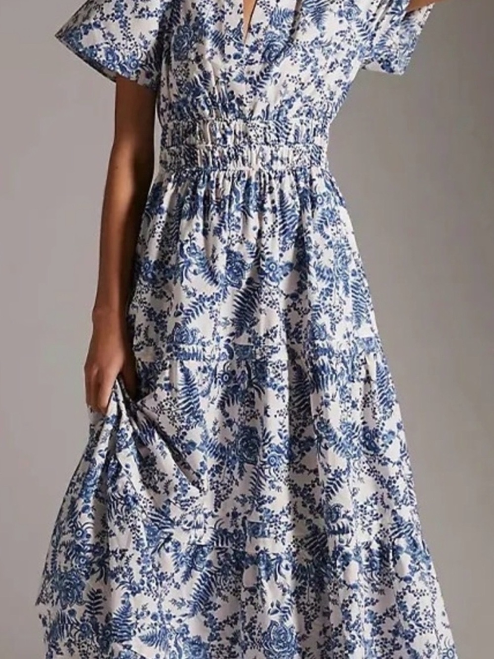 Blue/Ivory Somerset Maxi Dress
